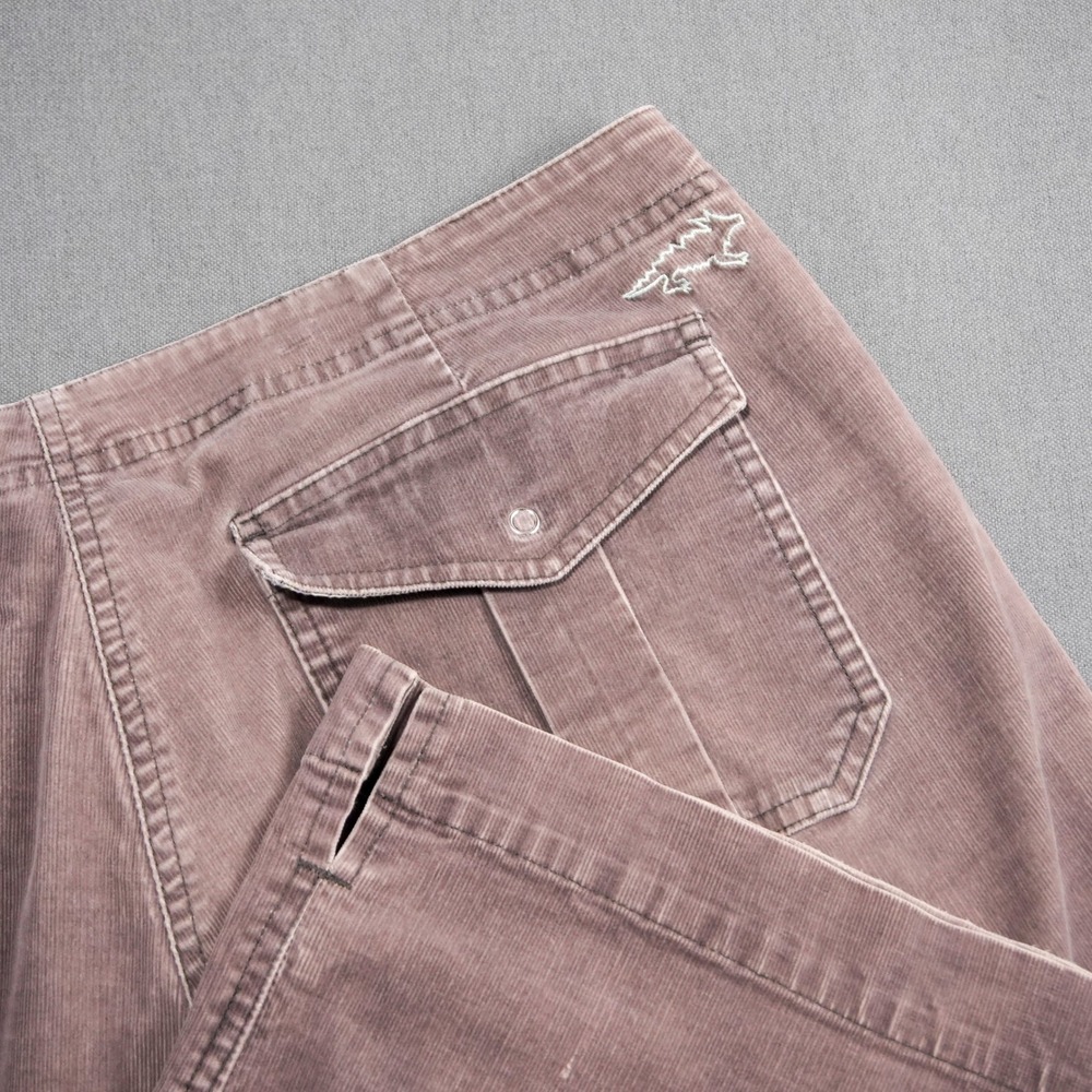 Horny Toad Corduroy Straight Baggy Outdoor Pants Women 12 Wide Leg 33 inseam